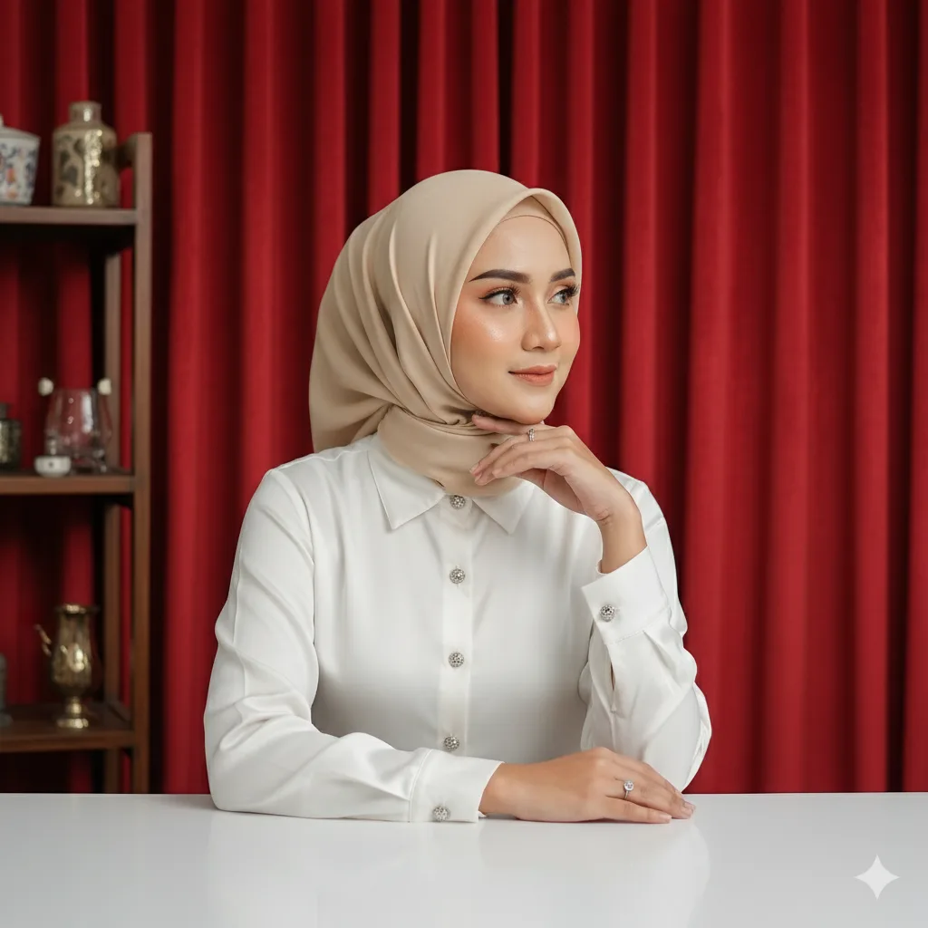 Gaya modest elegan LATELA